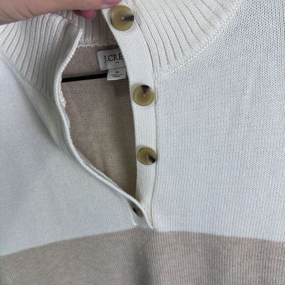 J. Crew Women's Sweater in Cream and Green - Picture 7 of 8